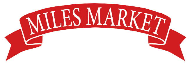 A theme logo of Miles Market